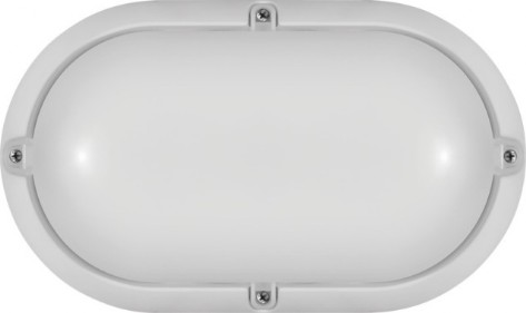 Светильник светодиодный 7W (банник) овальный IP65 белый 