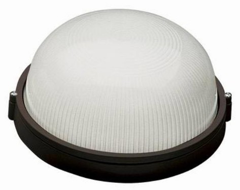 Светильник 60W (банник) круглый без решетки черный