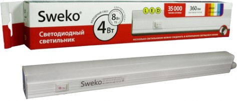 Светильник светодиодный компактный 4w (аналог TL 2001 1Х8W  T5)
