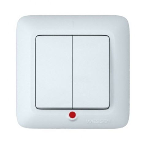 Выключатель 2-ой скр.пр. (индикатор) Прима С56-039