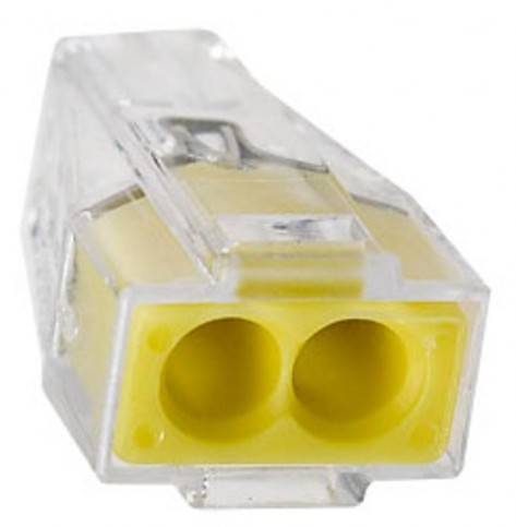 Клемма "WAGO" на 2 провода одноразовая 2273-202