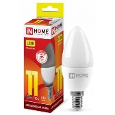 Лампа светодиодная С37 230В 11w(=100w) 3000К Е14 (свеча) inHome