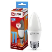 Лампа светодиодная С37 230В 11w(=100w) 4000К Е27 (свеча) inHome