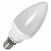 Лампа светодиодная С37 230В 6w(=60w) 2700К Е14 (свеча) Онлайт