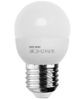 Лампа светодиодная G45 230В 5,5w(=40w) 4500К Е27 (шарик) Космос