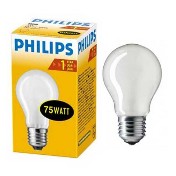 Лампа Philips A55 E27 75W FR матовая