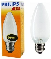 Лампа Philips В-35 E27 60W FR свеча матовая