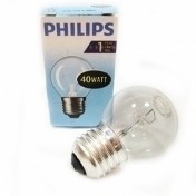 Лампа Philips P-45 E27 40W CL шар прозрачный